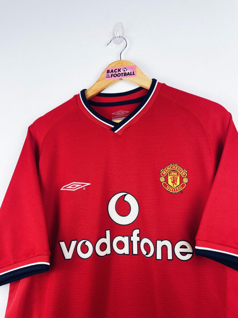 maillot vintage domicile Manchester United 2000/2002 floqué Beckham #7