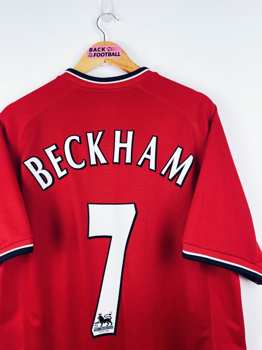maillot vintage domicile Manchester United 2000/2002 floqué Beckham #7