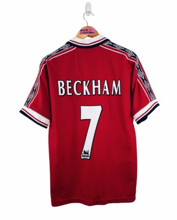 maillot vintage domicile Manchester United 1998/2000 floqué Beckham #7