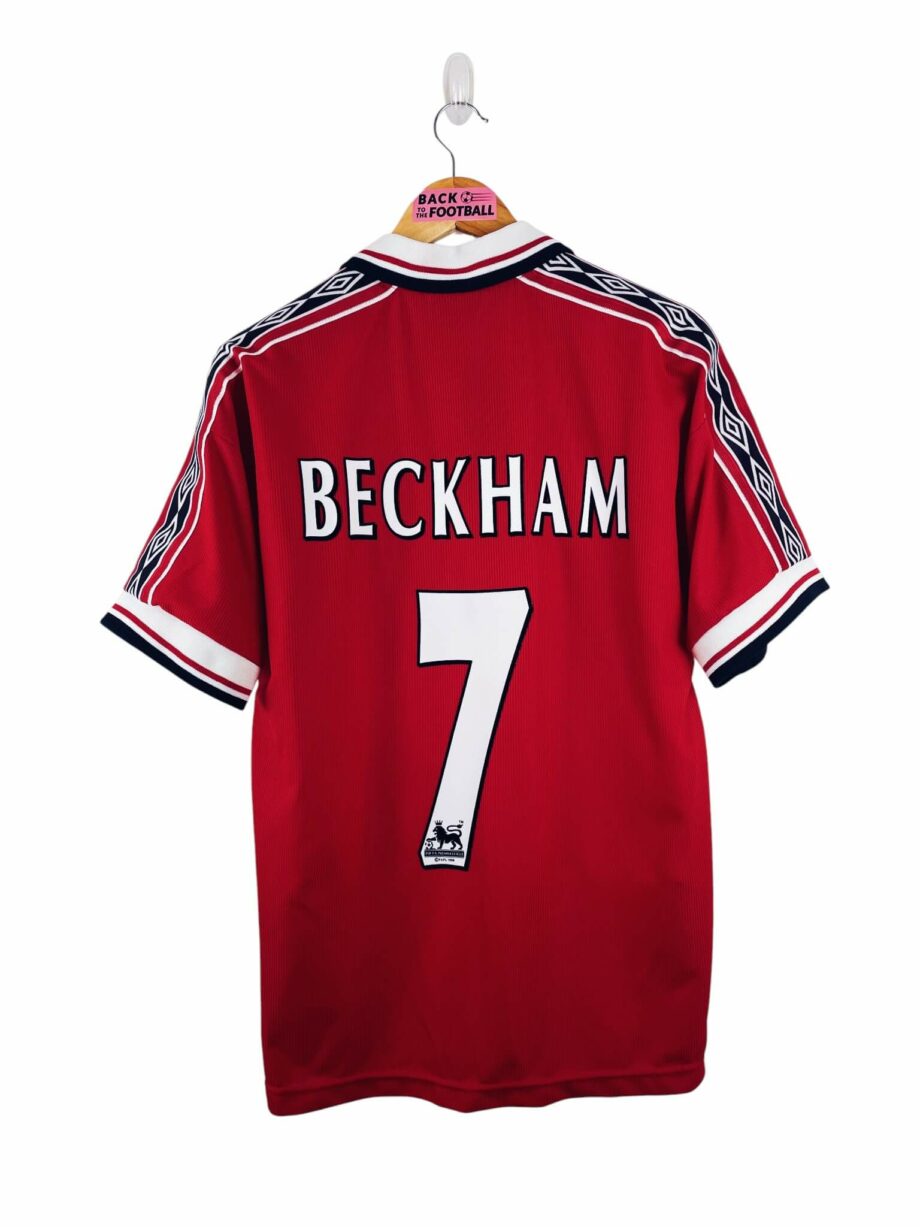 maillot vintage domicile Manchester United 1998/2000 floqué Beckham #7