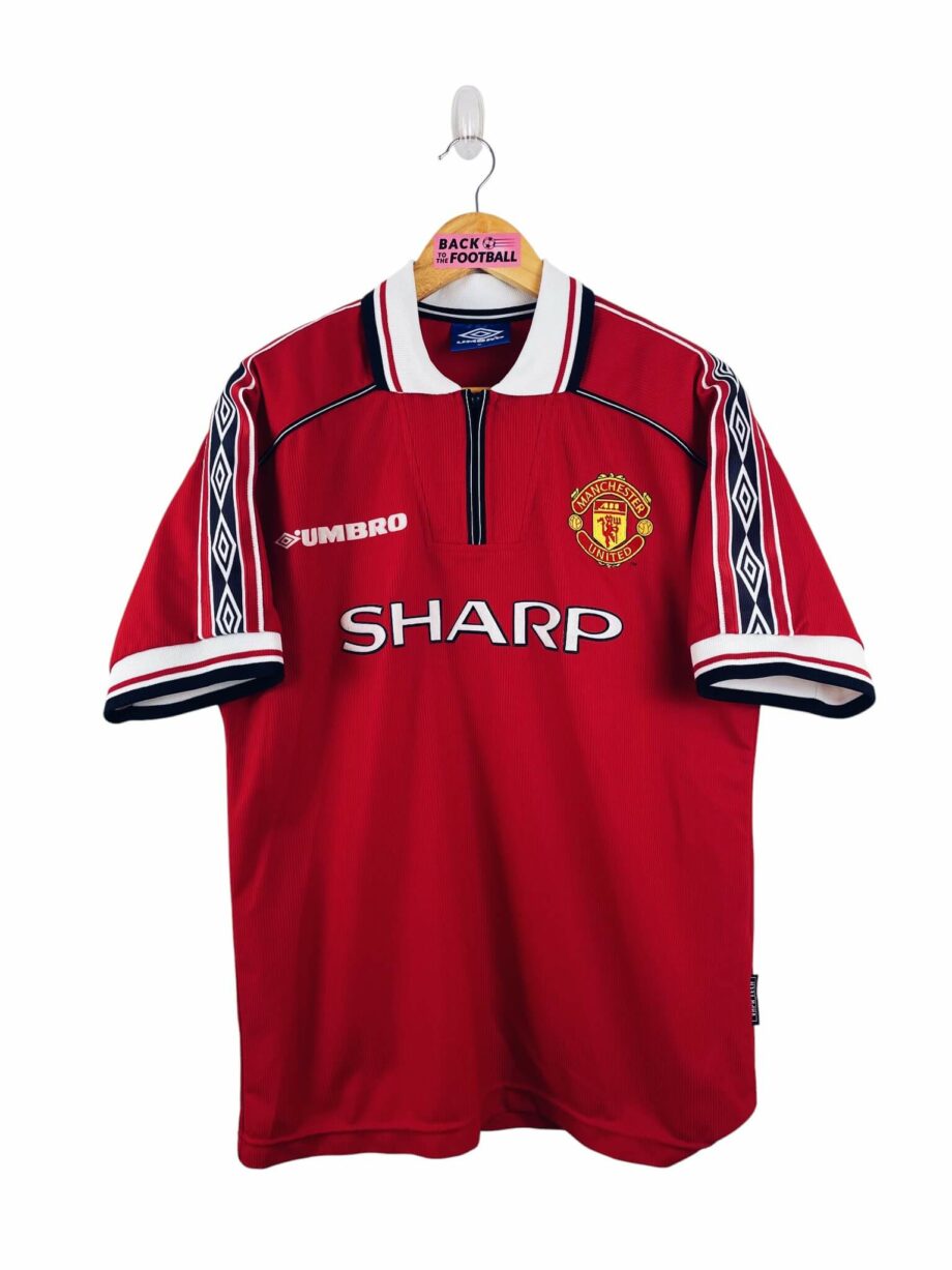 maillot vintage domicile Manchester United 1998/2000 floqué Beckham #7