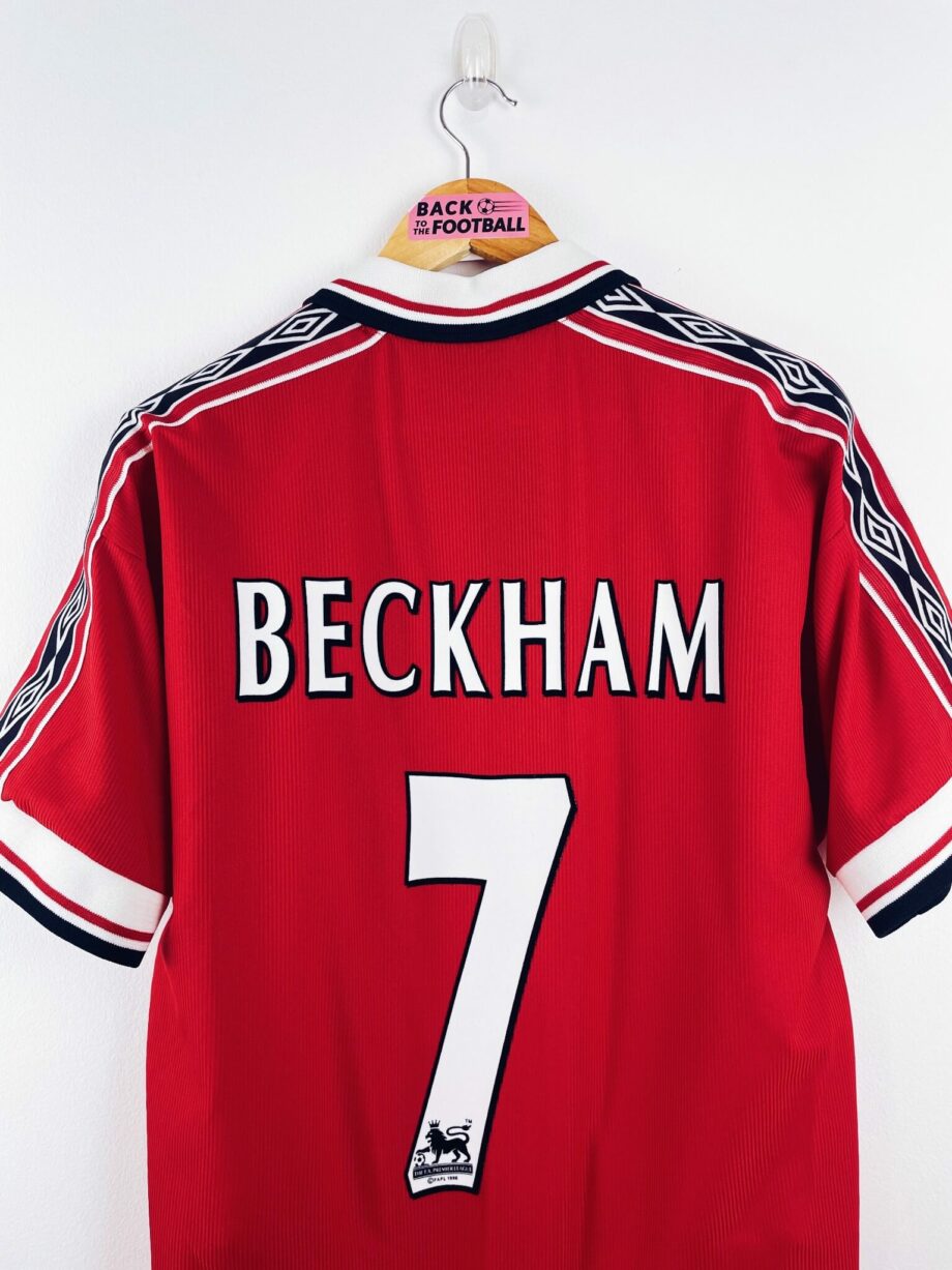 maillot vintage domicile Manchester United 1998/2000 floqué Beckham #7