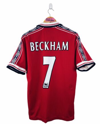 maillot vintage domicile Manchester United 1998/2000 floqué Beckham #7