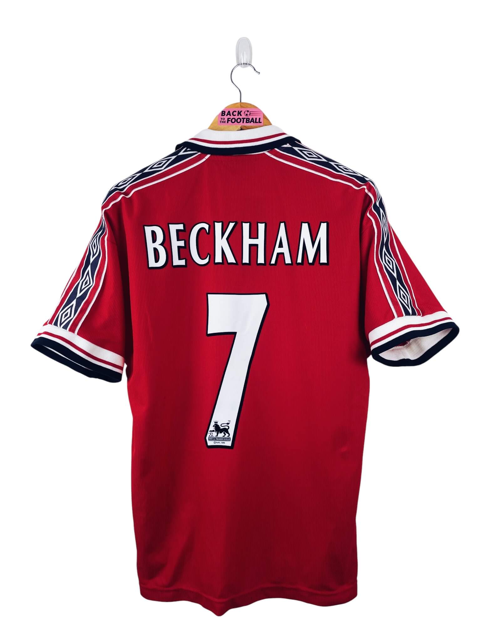 maillot vintage domicile Manchester United 1998/2000 floqué Beckham #7