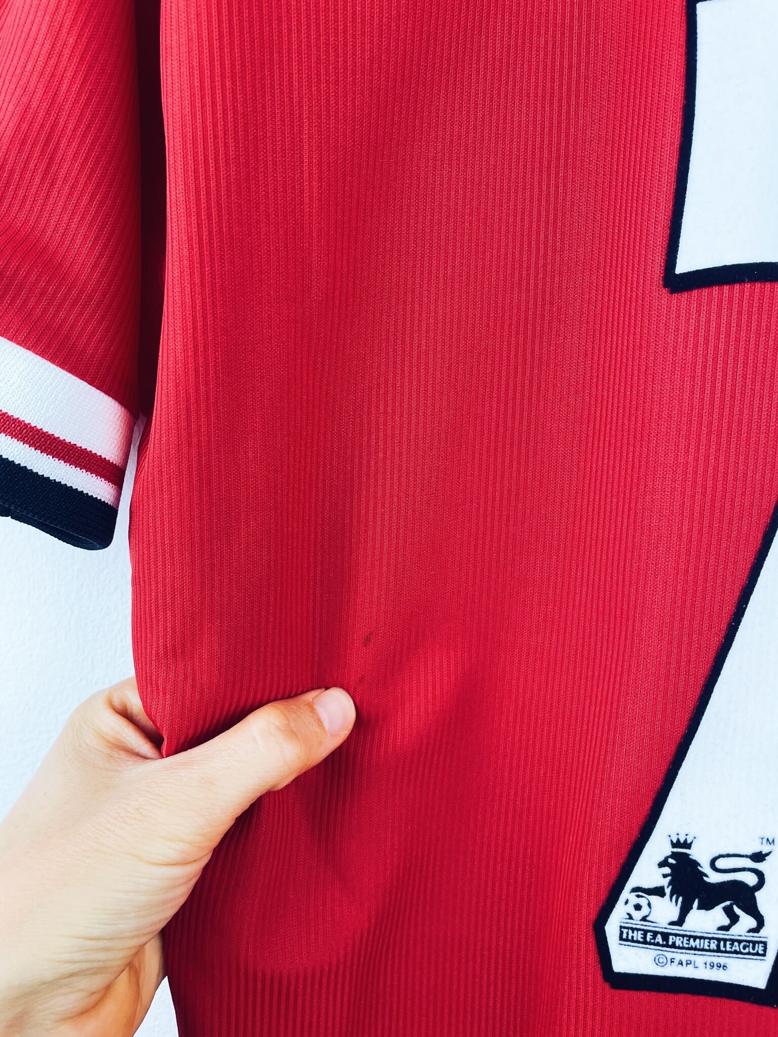 maillot vintage domicile Manchester United 1998/2000 floqué Beckham #7