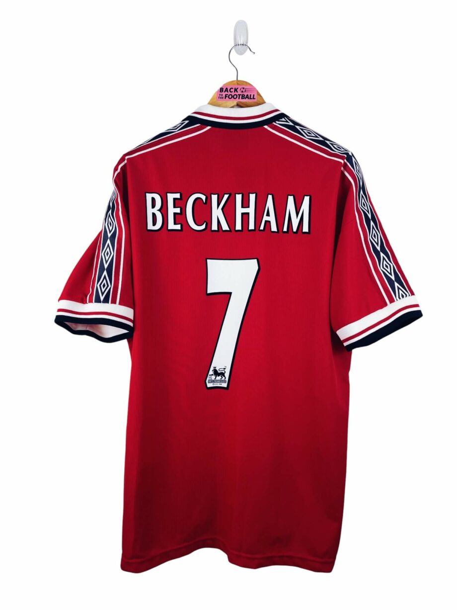 maillot vintage domicile Manchester United 1998/2000 floqué Beckham #7