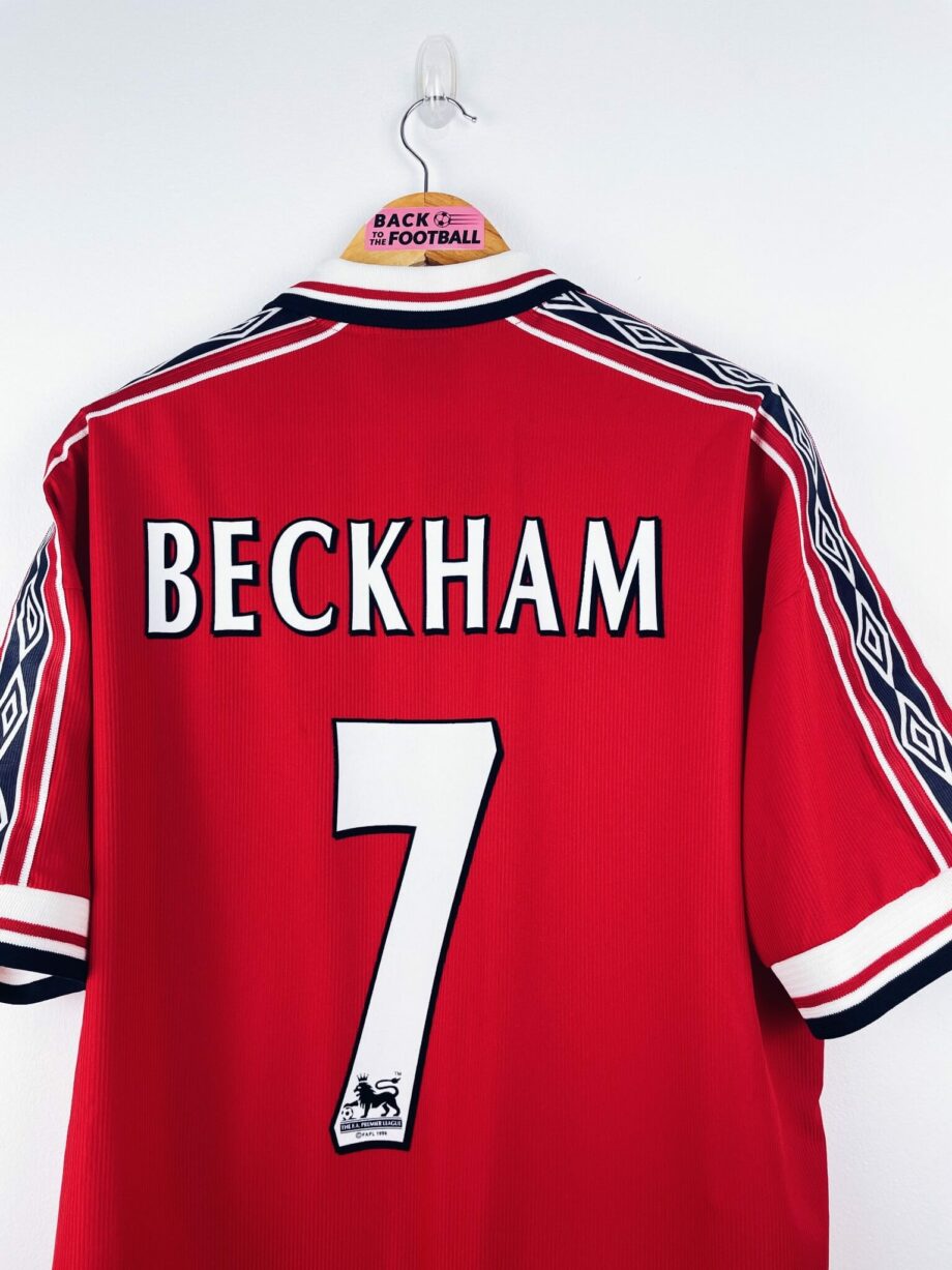maillot vintage domicile Manchester United 1998/2000 floqué Beckham #7
