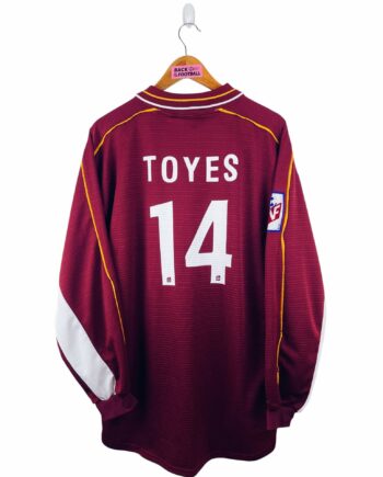 maillot vintage domicile. FC Metz 1999/2000 préparé (match issue) ou porté (match worn) par Toyes #14