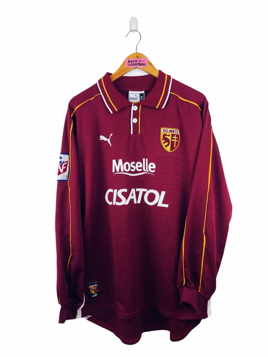 maillot vintage domicile. FC Metz 1999/2000 préparé (match issue) ou porté (match worn) par Toyes #14