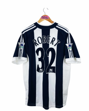 maillot vintage domicile Newcastle 2001/2002 porté (match worn) ou préparé (match issue) pour Robert #32
