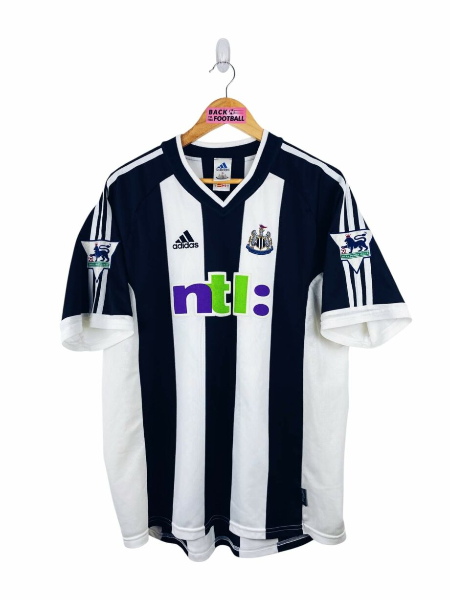 maillot vintage domicile Newcastle 2001/2002 porté (match worn) ou préparé (match issue) pour Robert #32