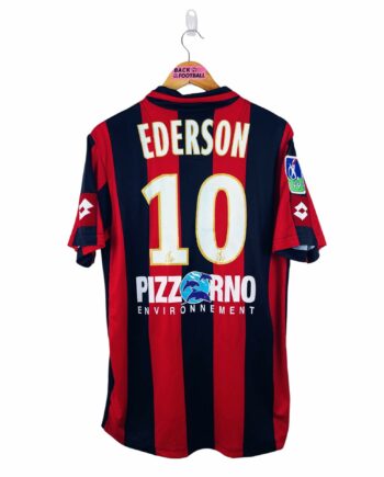 maillot vintage domicile OGC Nice 2007/2008 porté (match worn) ou préparé (match issue) pour Ederson #10