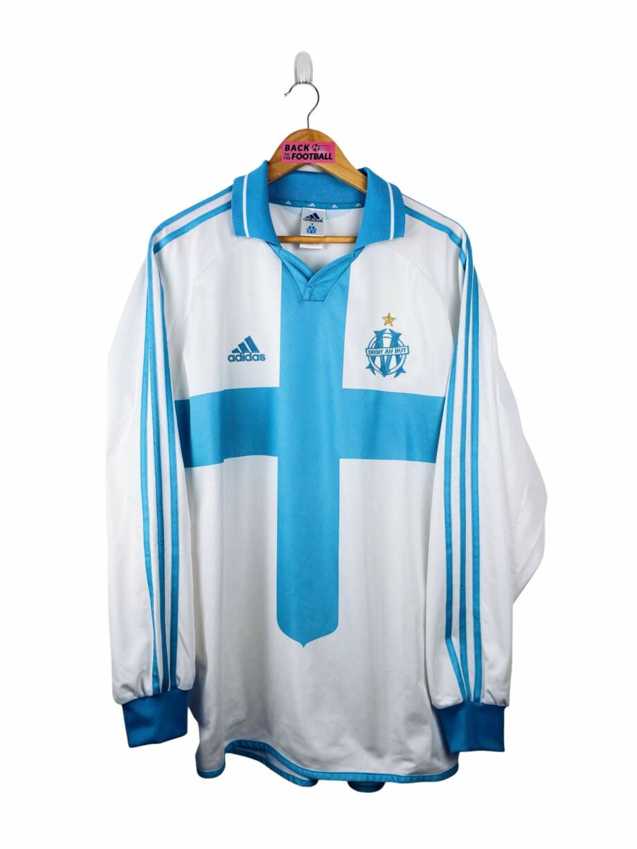 maillot vintage domicile OM 2000/2001 manches longues stock pro (player issue)