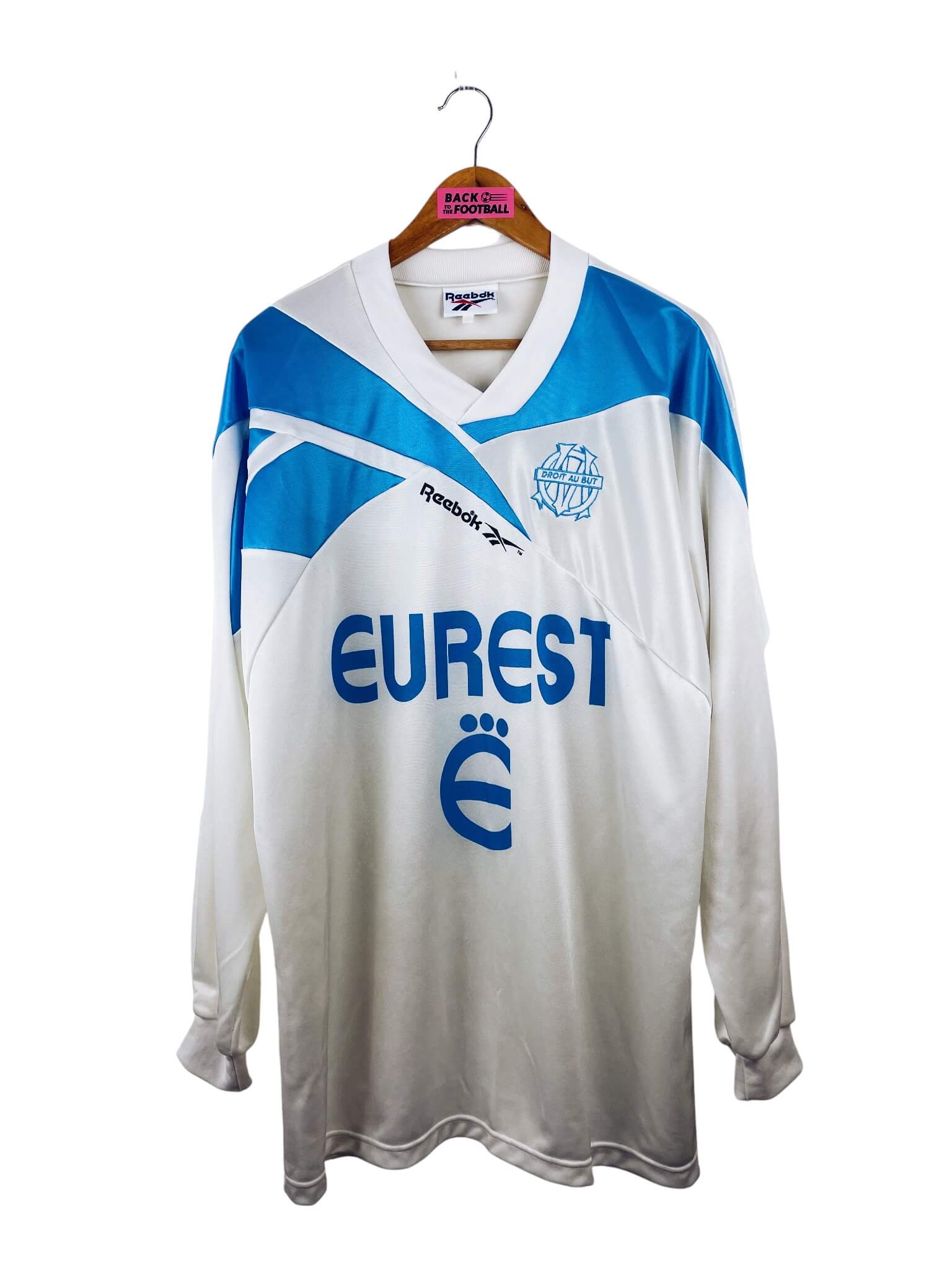 maillot vintage domicile OM 1994/1995 manches longues