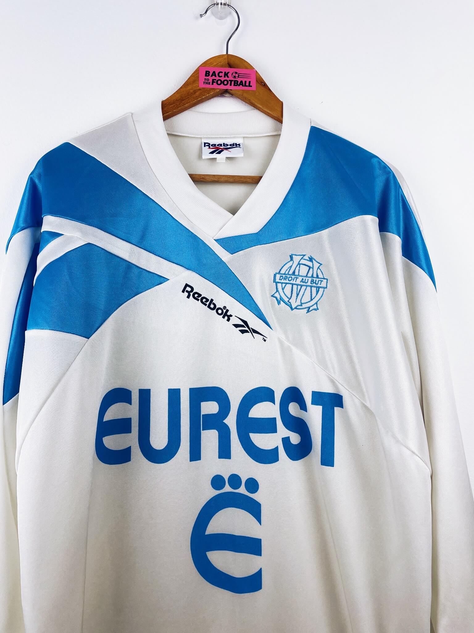 maillot vintage domicile OM 1994/1995 manches longues