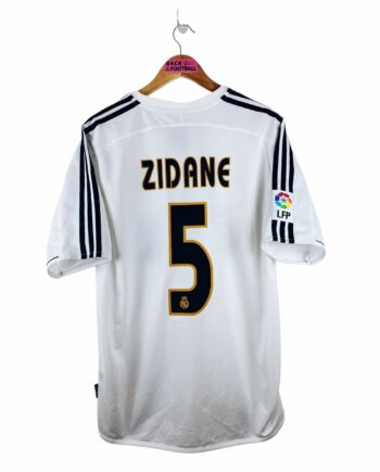 maillot vintage domicile Real Madrid 2003/2004 floqué Zidane #5