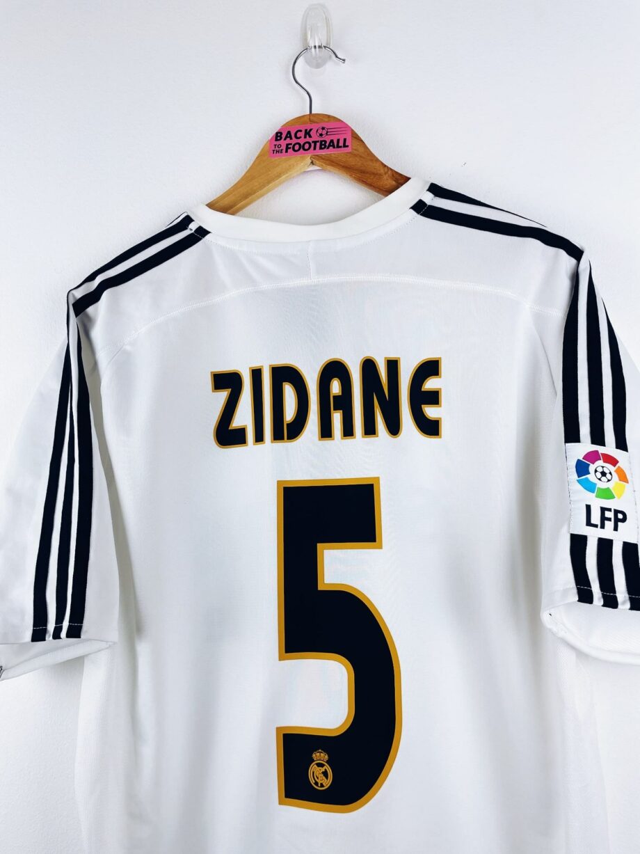maillot vintage domicile Real Madrid 2003/2004 floqué Zidane #5