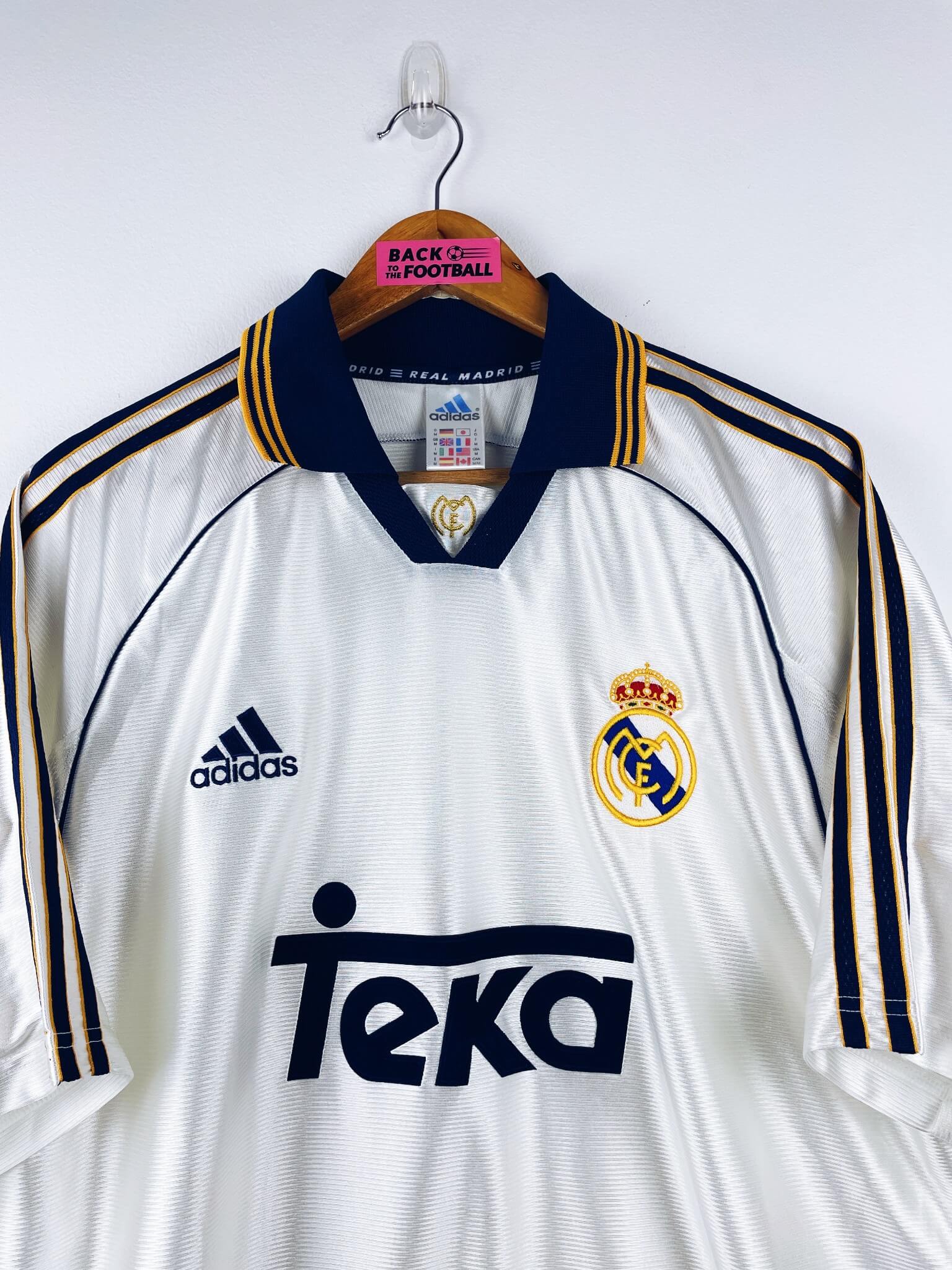 maillot vintage domicile Real Madrid 1998/2000