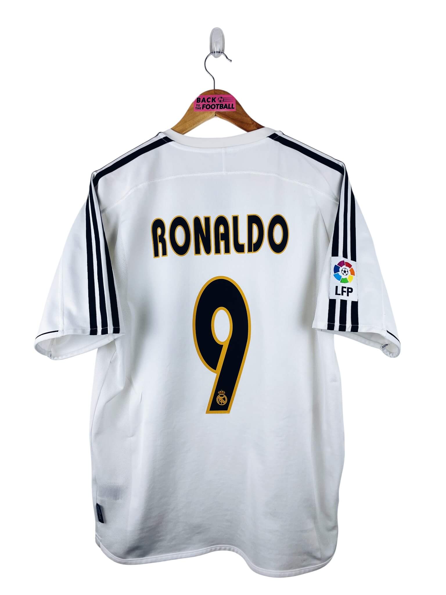 maillot vintage domicile Real Madrid 2003/2004 floqué Ronaldo #9