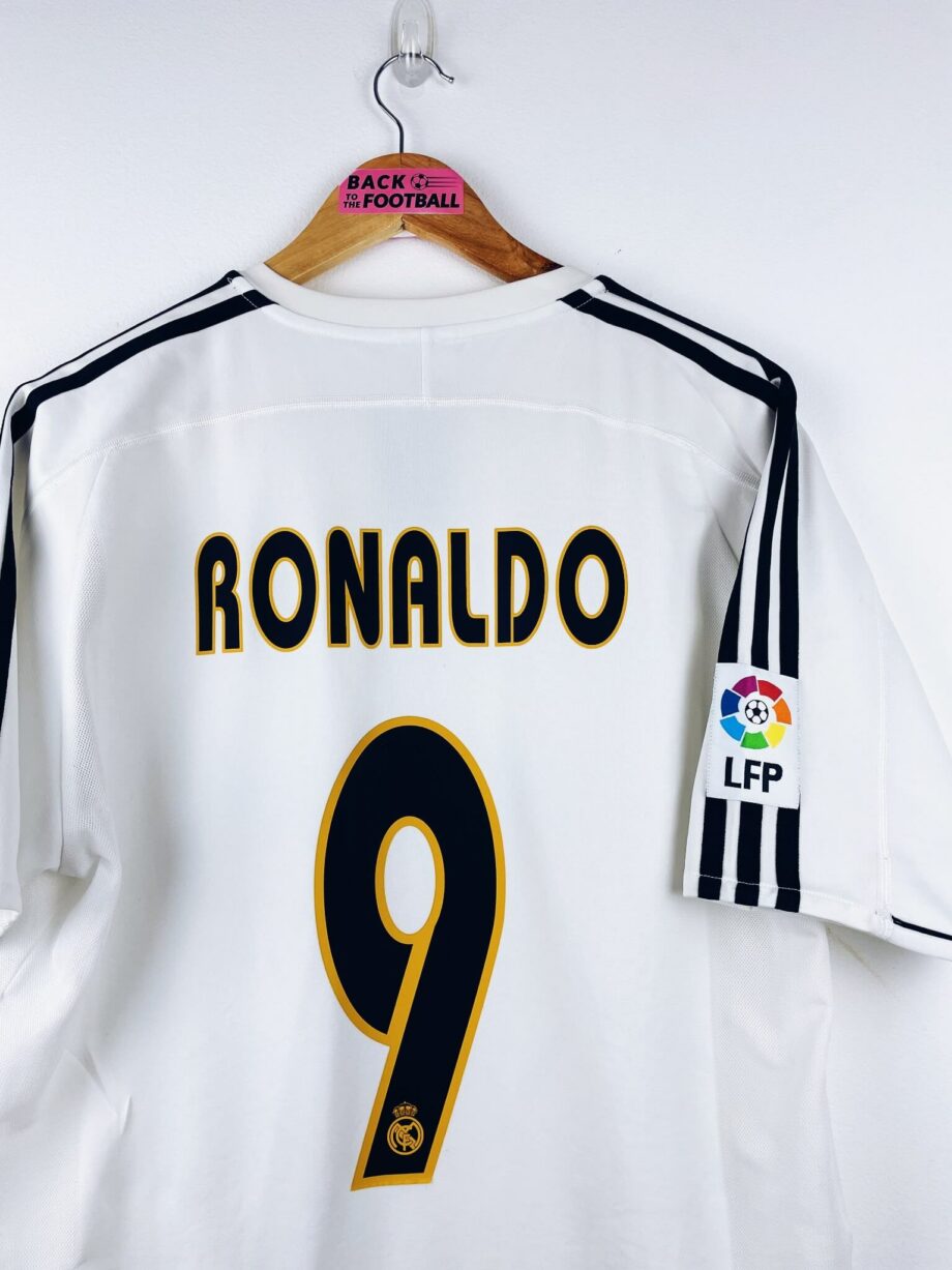 maillot vintage domicile Real Madrid 2003/2004 floqué Ronaldo #9