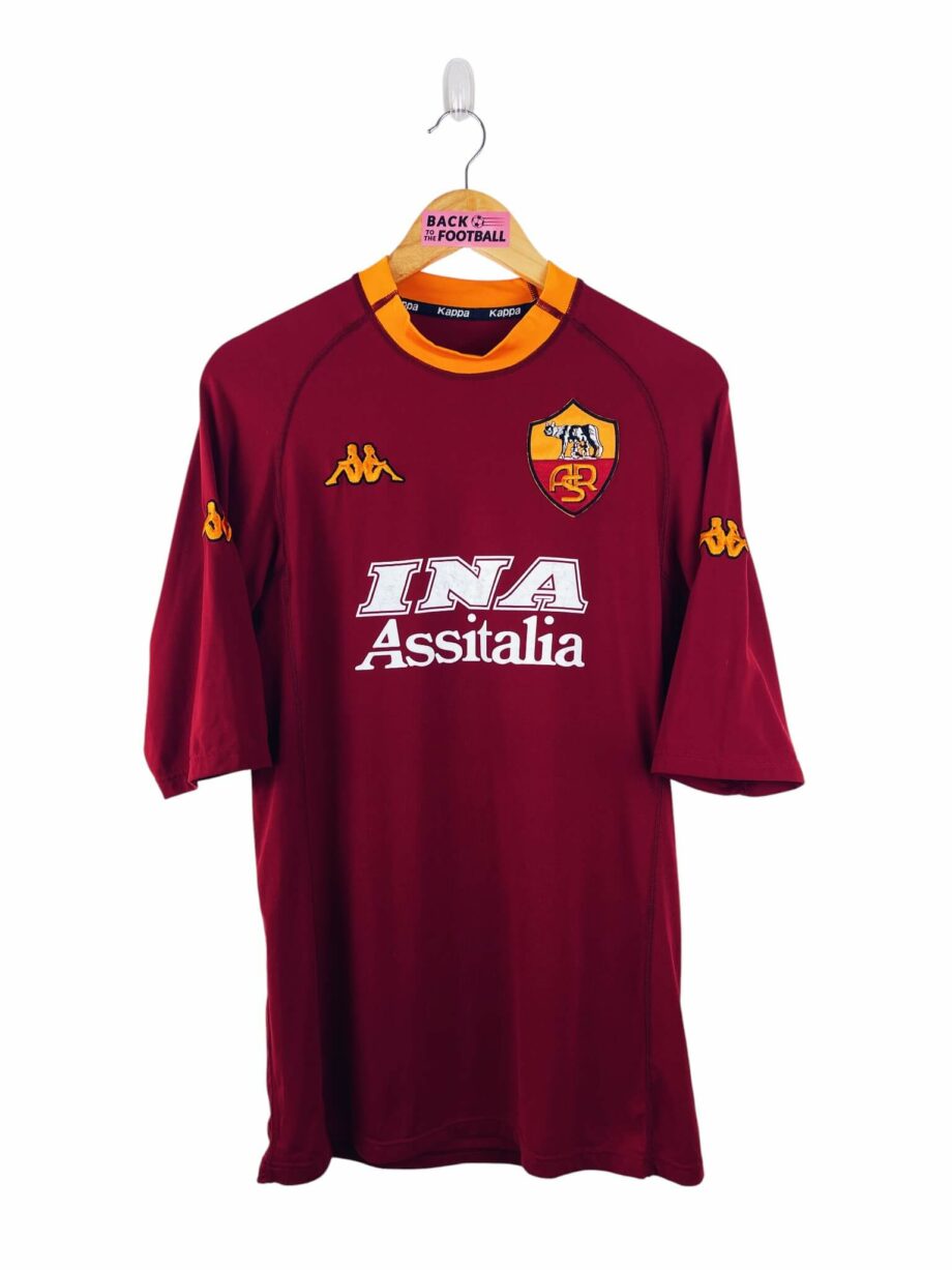 maillot vintage domicile AS Roma 2000/2001 floqué Nakata #8