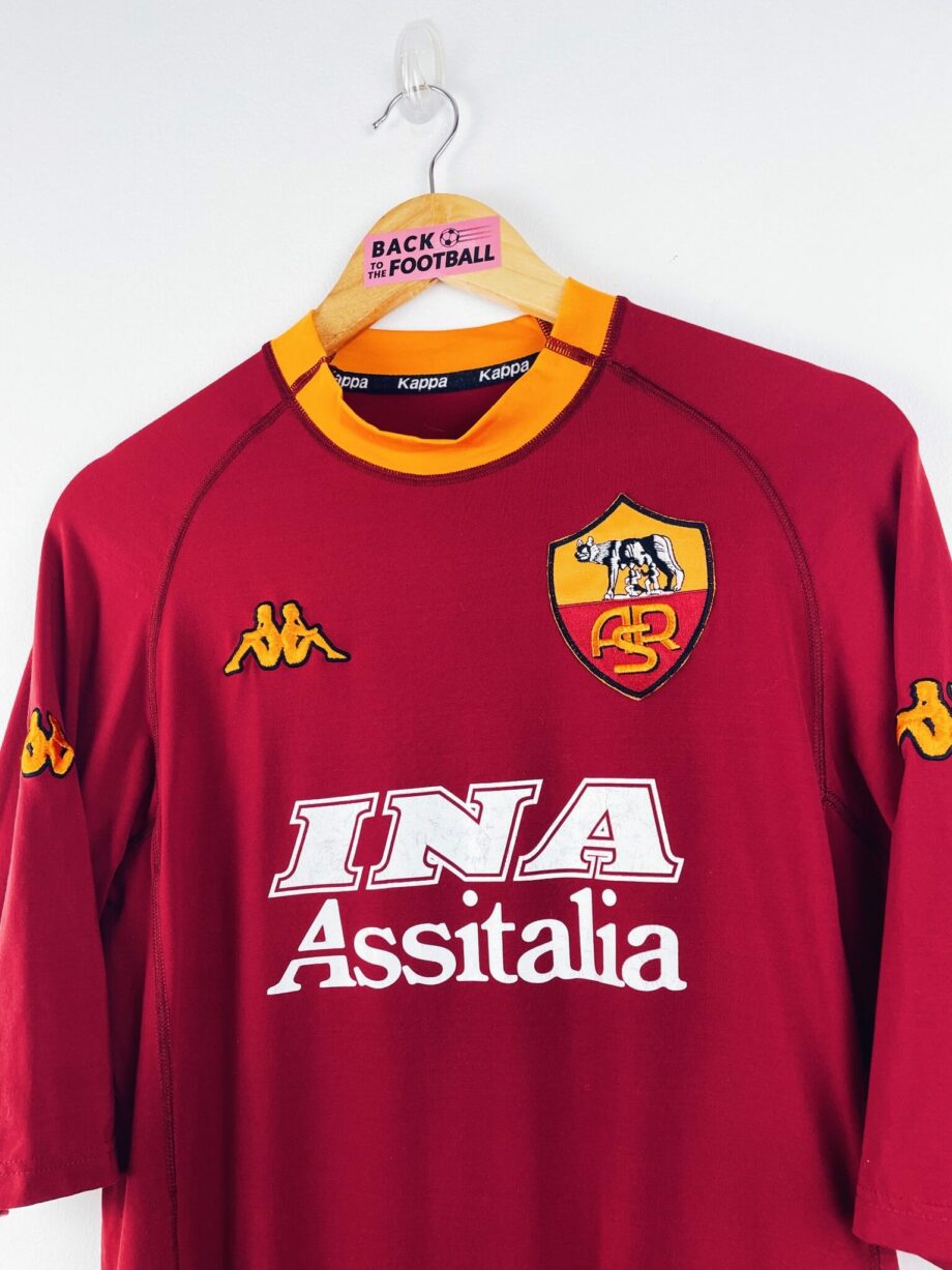 maillot vintage domicile AS Roma 2000/2001 floqué Nakata #8