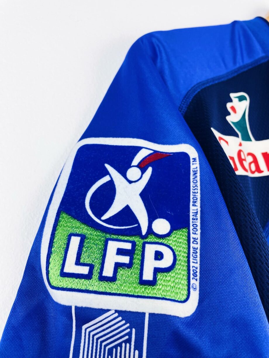maillot vintage domicile SC Bastia 2002/2003 porté (match worn) ou préparé (match issue) pour Laslandes #9