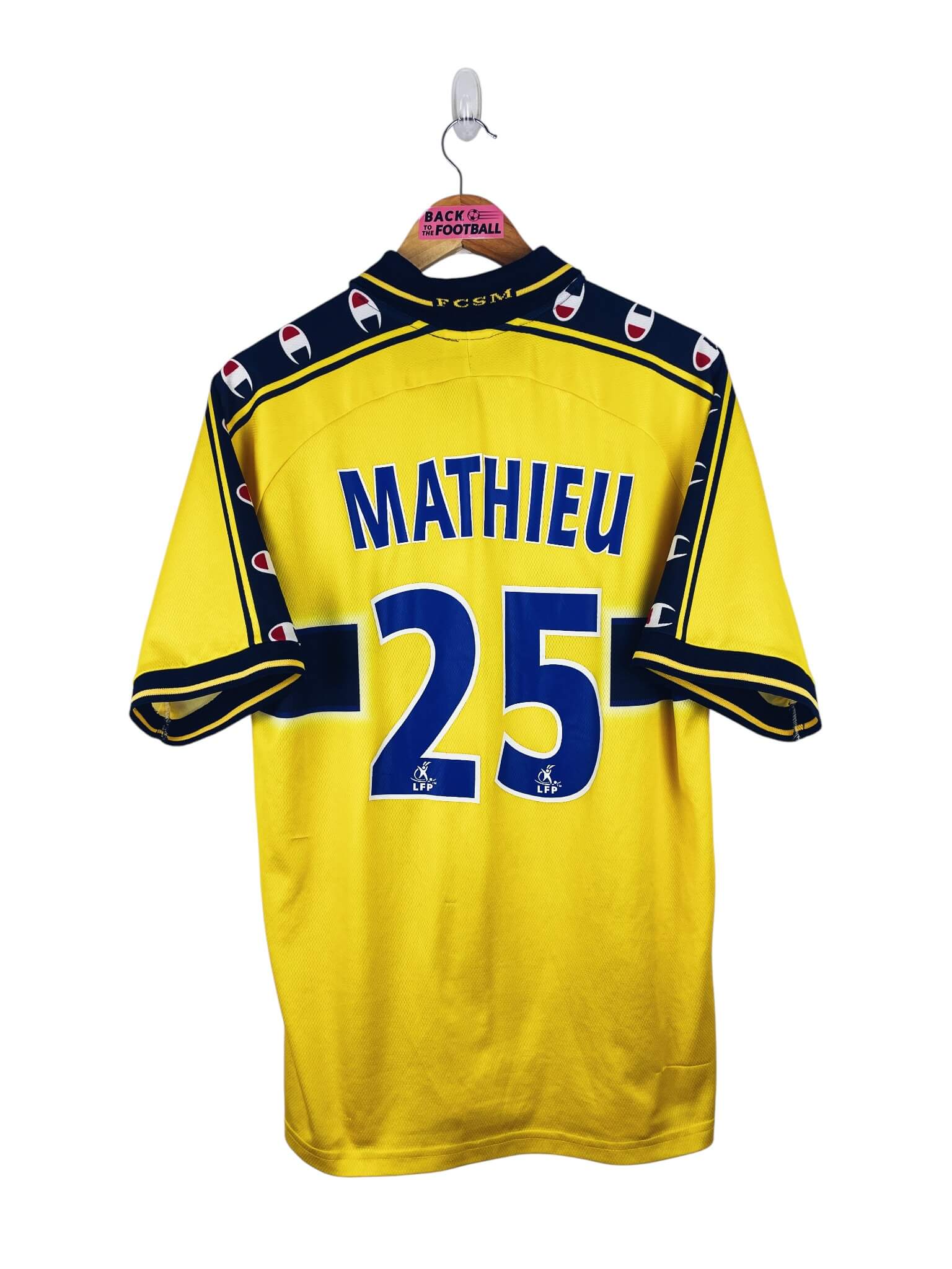 maillot vintage domicile Sochaux 2002/2004 floqué Mathieu #25