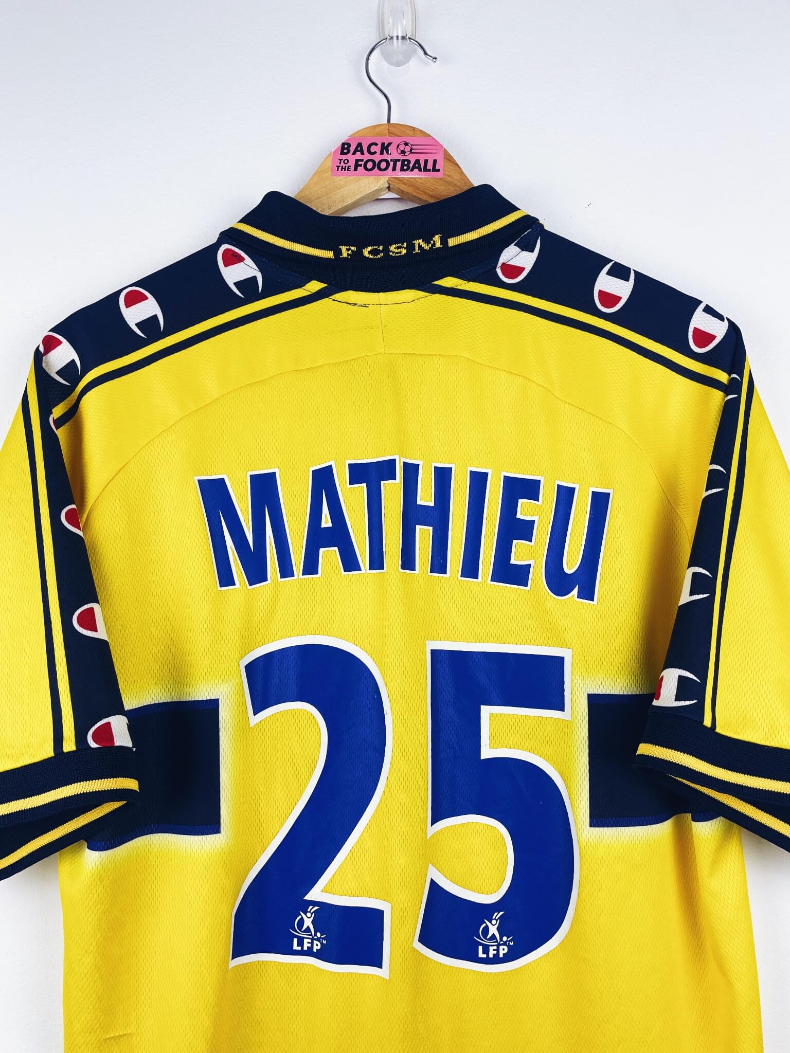 maillot vintage domicile Sochaux 2002/2004 floqué Mathieu #25