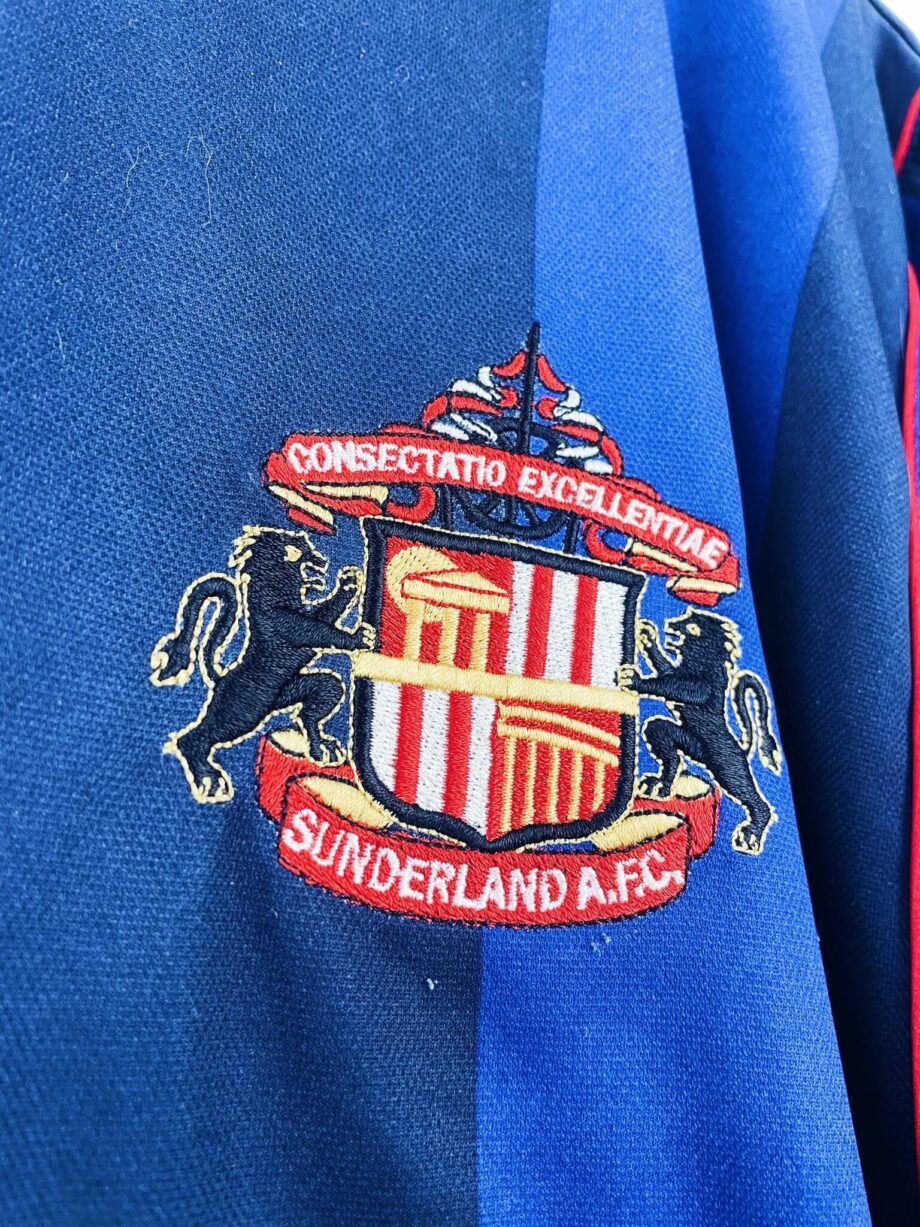 maillot vintage extérieur Sunderland 2001/2002 porté (match worn) ou préparé (match issue) pour Laslandes #7