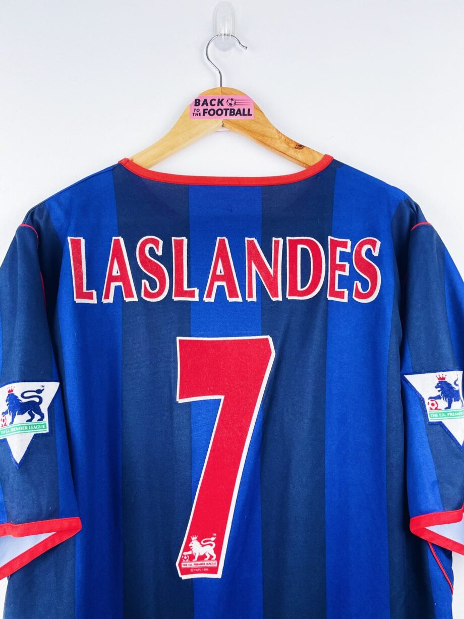 maillot vintage extérieur Sunderland 2001/2002 porté (match worn) ou préparé (match issue) pour Laslandes #7