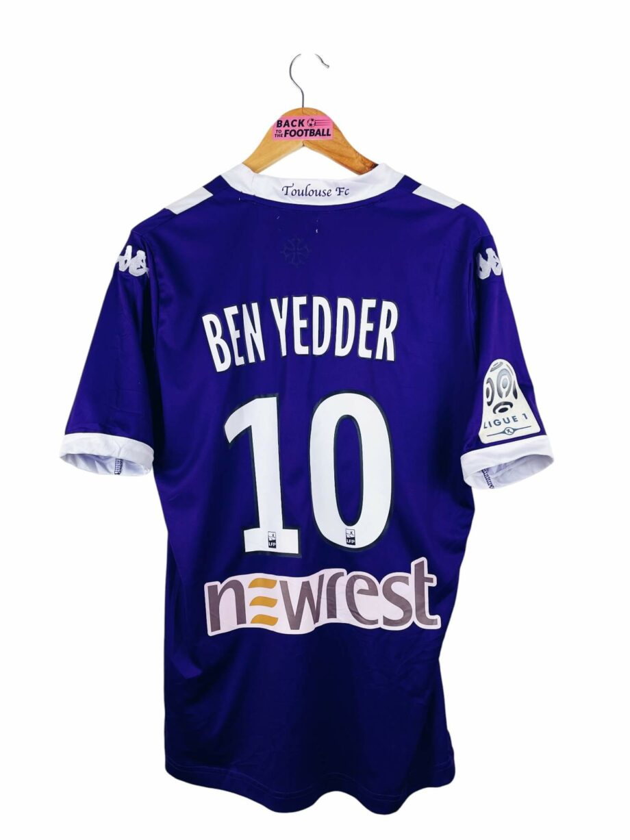 maillot vintage domicile Toulouse 2013/2014 porté (match worn) ou préparé (match issue) pour Ben Yedder #10