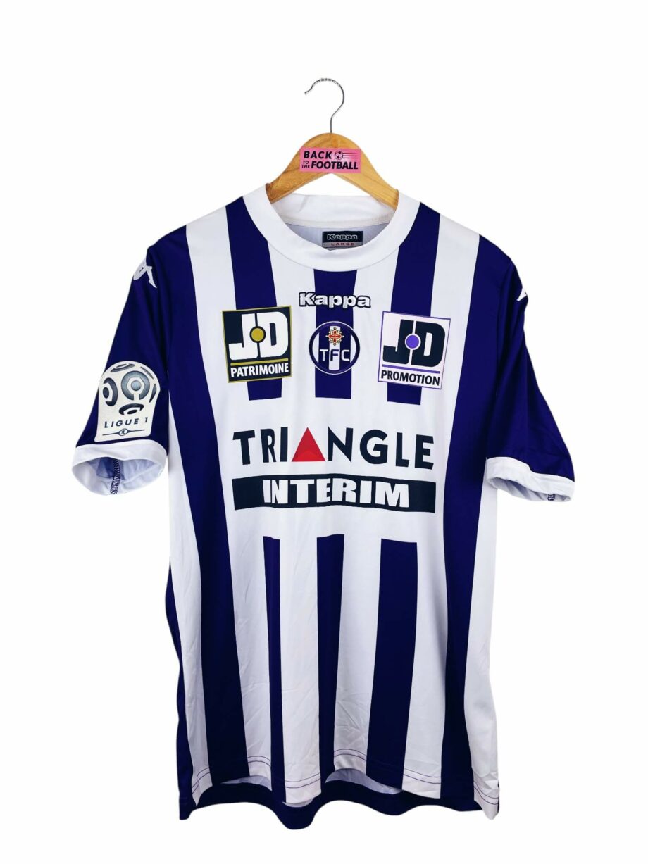 maillot vintage domicile Toulouse 2013/2014 porté (match worn) ou préparé (match issue) pour Ben Yedder #10