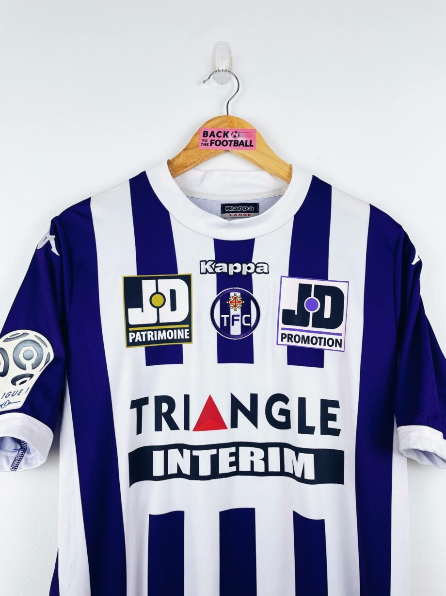 maillot vintage domicile Toulouse 2013/2014 porté (match worn) ou préparé (match issue) pour Ben Yedder #10
