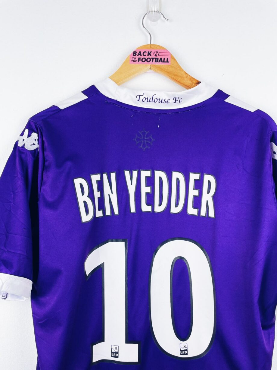 maillot vintage domicile Toulouse 2013/2014 porté (match worn) ou préparé (match issue) pour Ben Yedder #10