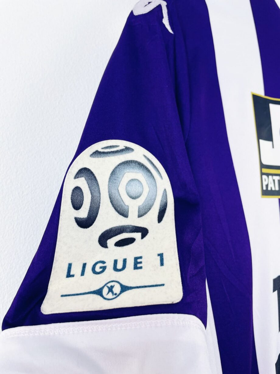 maillot vintage domicile Toulouse 2013/2014 porté (match worn) ou préparé (match issue) pour Ben Yedder #10
