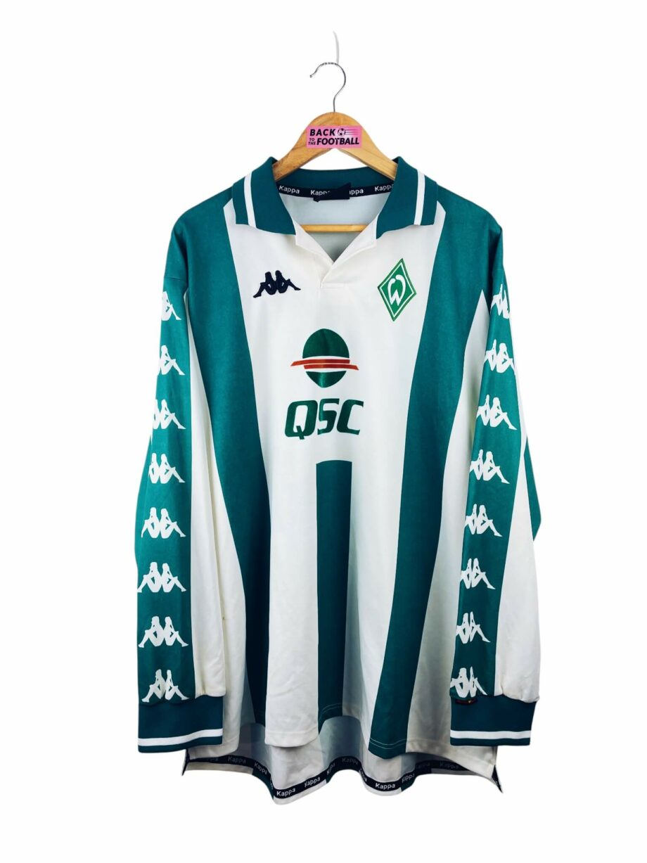 maillot vintage domicile Werder Brême 2000/2001 porté (match worn) par Bode #17