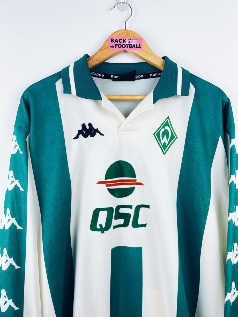 maillot vintage domicile Werder Brême 2000/2001 porté (match worn) par Bode #17