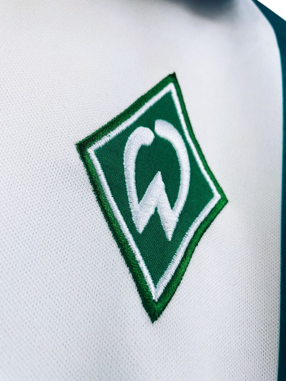 maillot vintage domicile Werder Brême 2000/2001 porté (match worn) par Bode #17