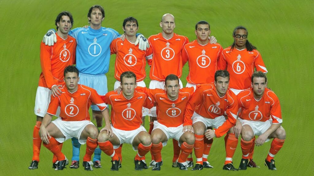 maillot vintage domicile Pays-Bas 2004