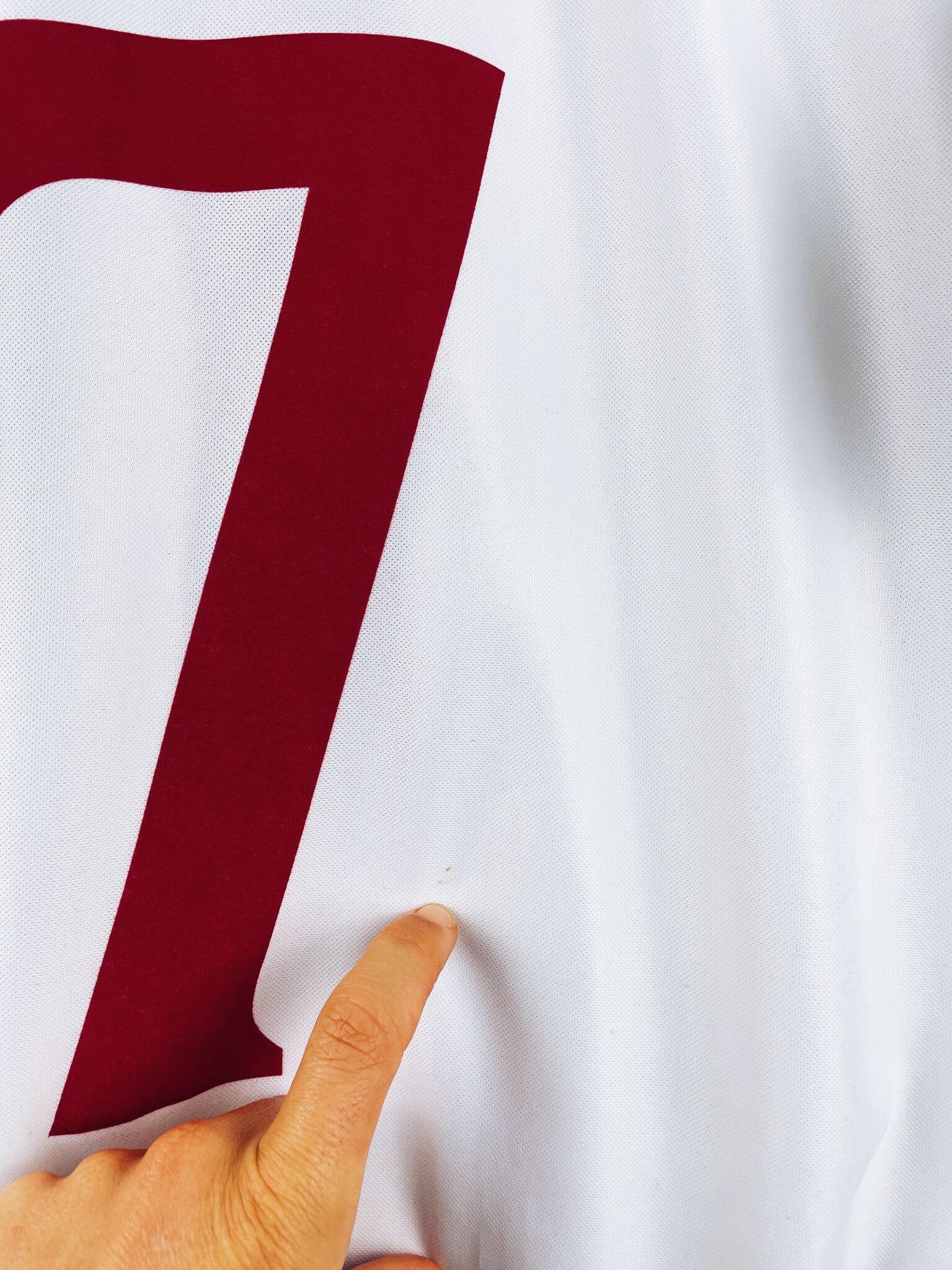 maillot vintage domicile Angleterre 1999/2001 floqué Beckham #7