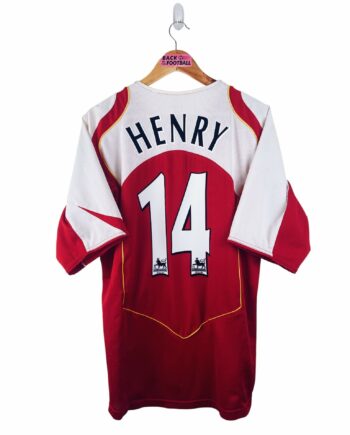 maillot vintage domicile Arsenal 2004/2005 floqué Henry #14