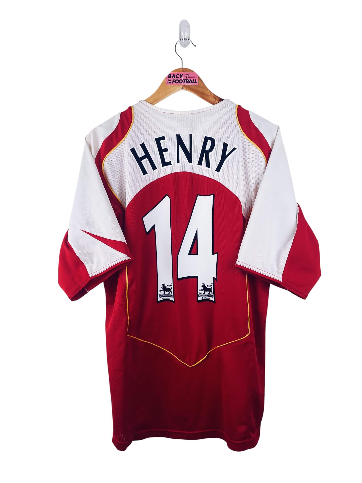 maillot vintage domicile Arsenal 2004/2005 floqué Henry #14