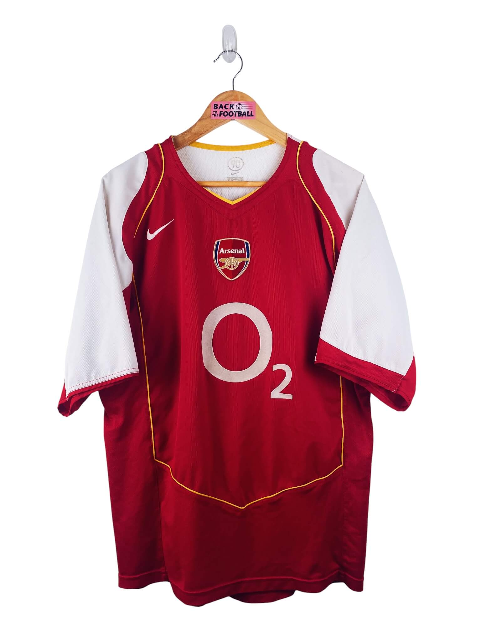 maillot vintage domicile Arsenal 2004/2005 floqué Henry #14