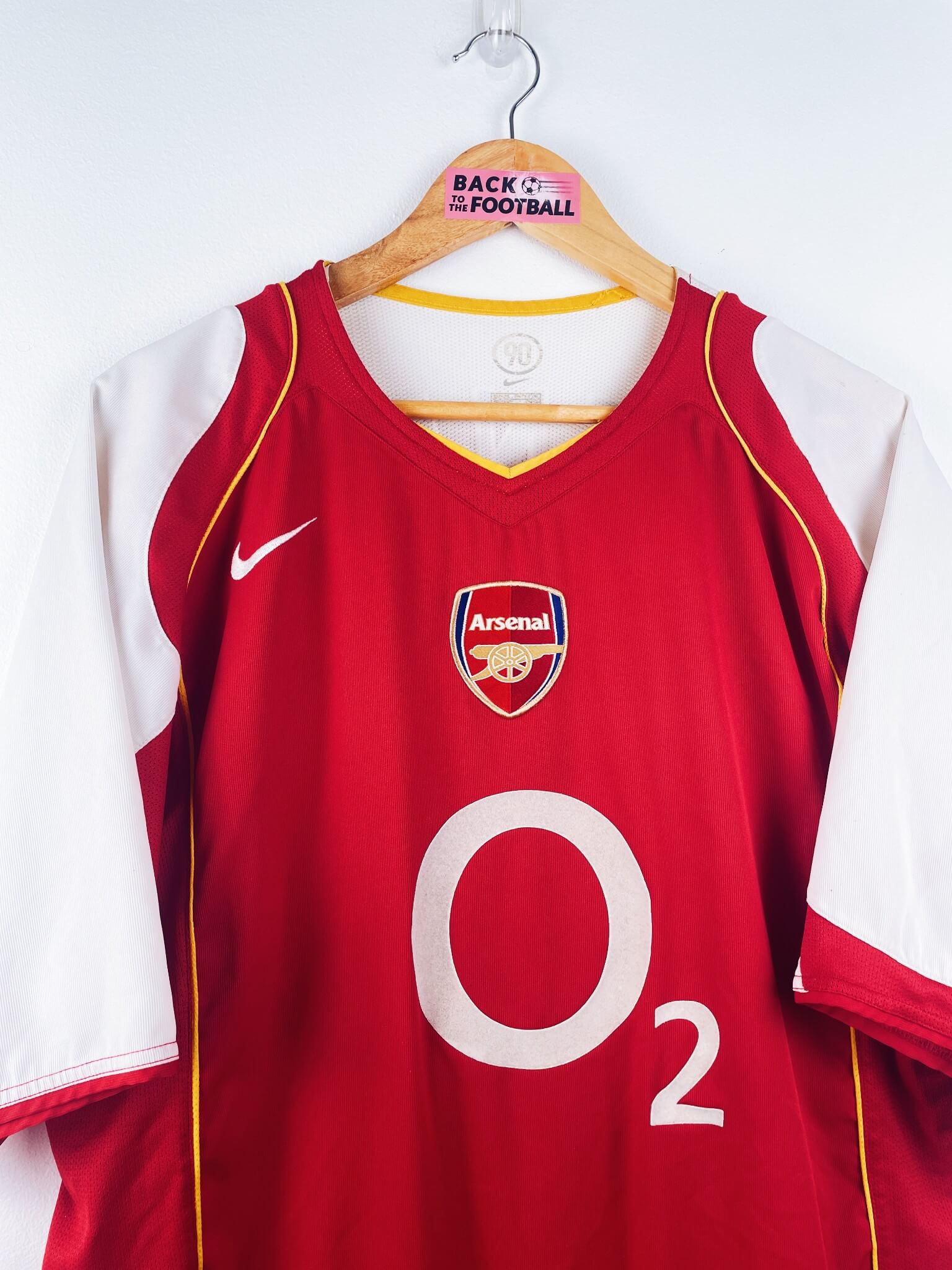 maillot vintage domicile Arsenal 2004/2005 floqué Henry #14