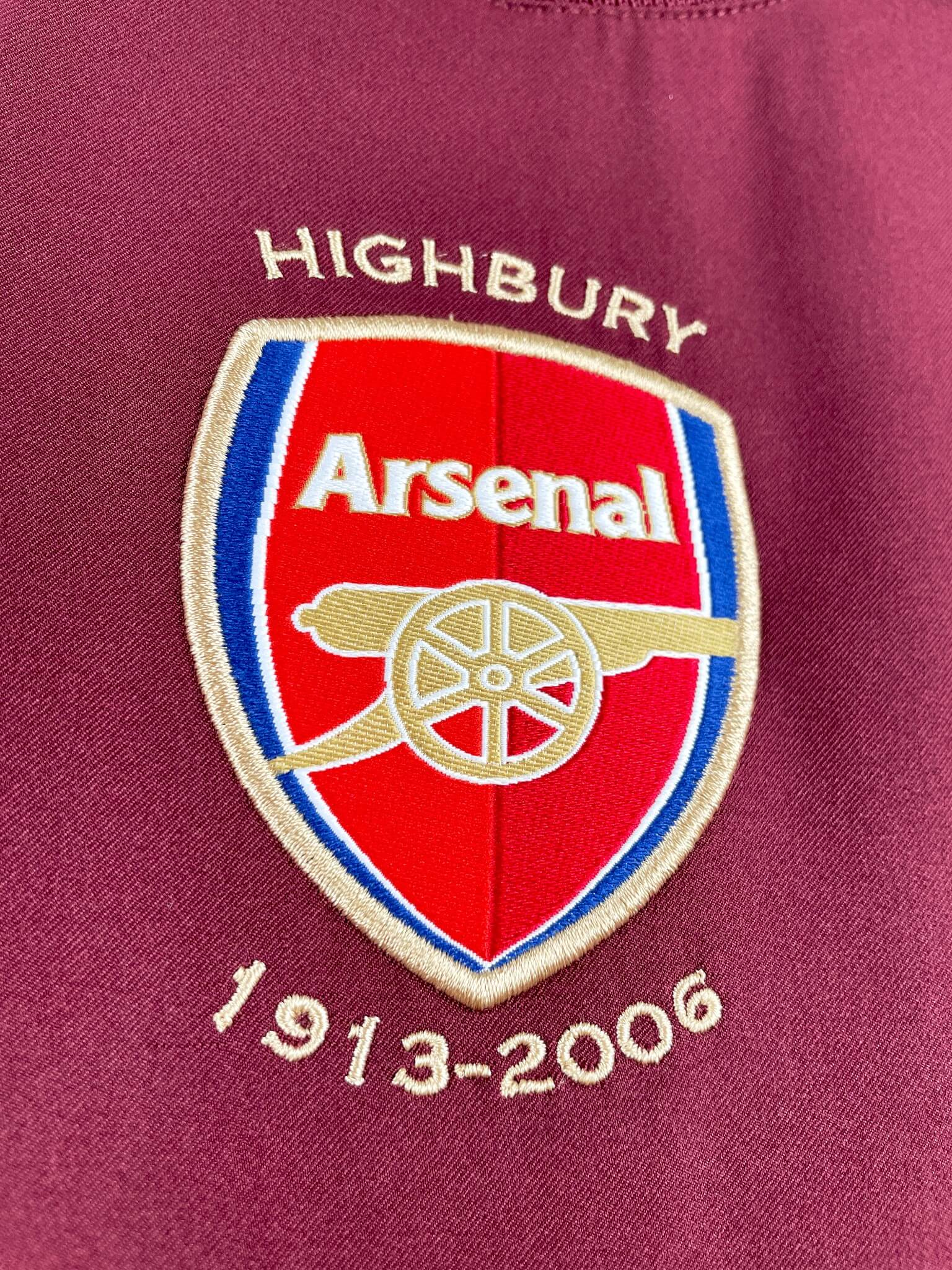 maillot vintage domicile Arsenal 2005/2006 manches longues floqué Henry #14