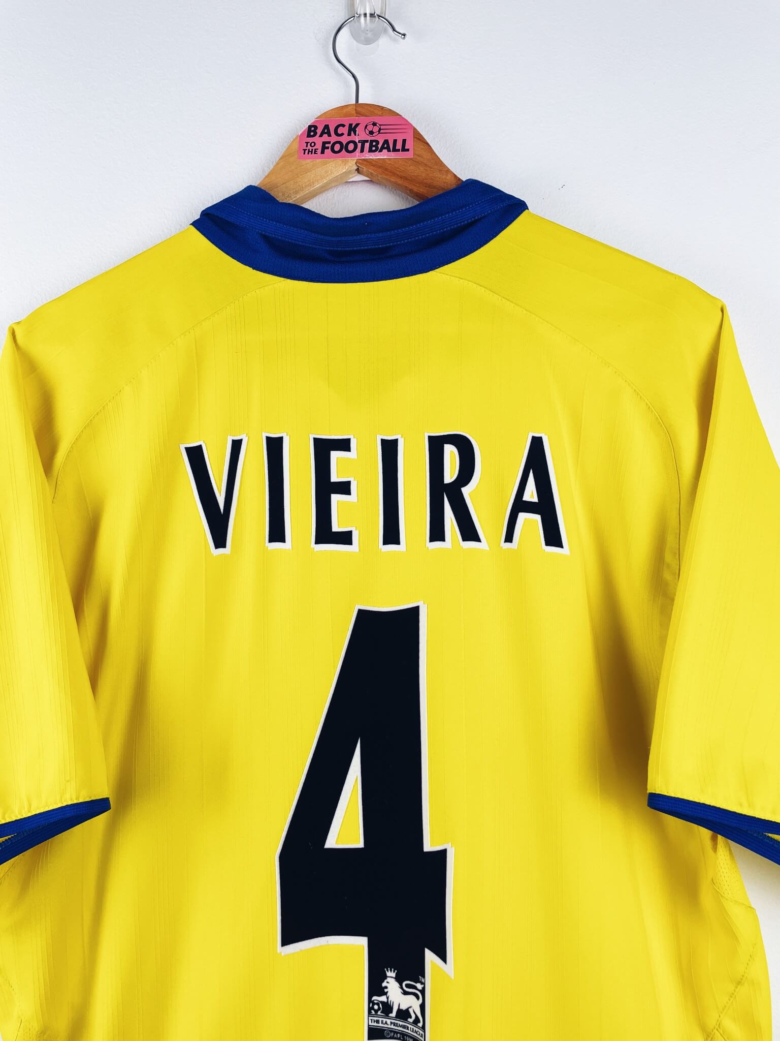 maillot vintage extérieur Arsenal 2003/2004 floqué Vieira #4