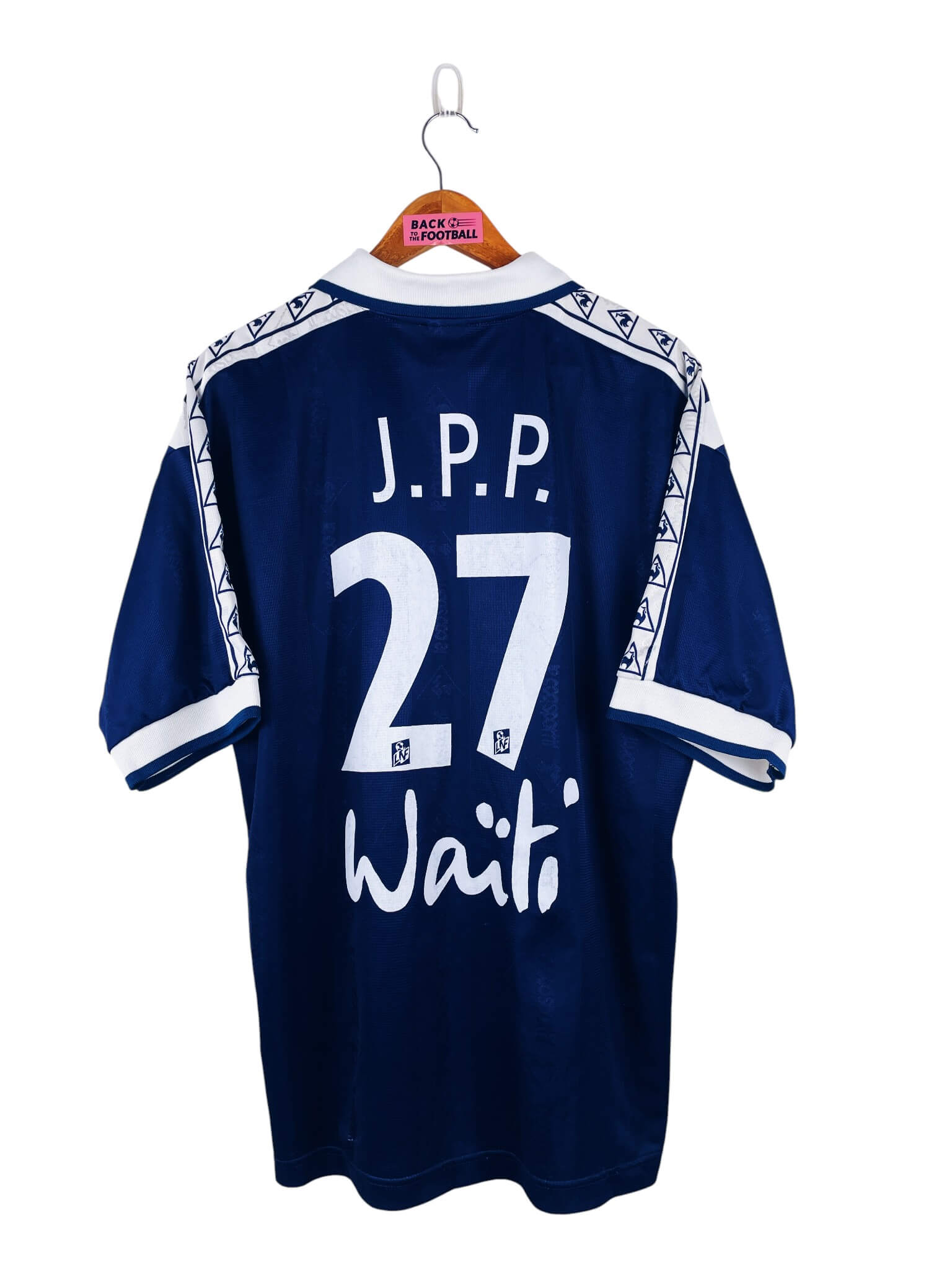 maillot vintage domicile Girondins de Bordeaux 1996/1997 floqué J.P.P. #27