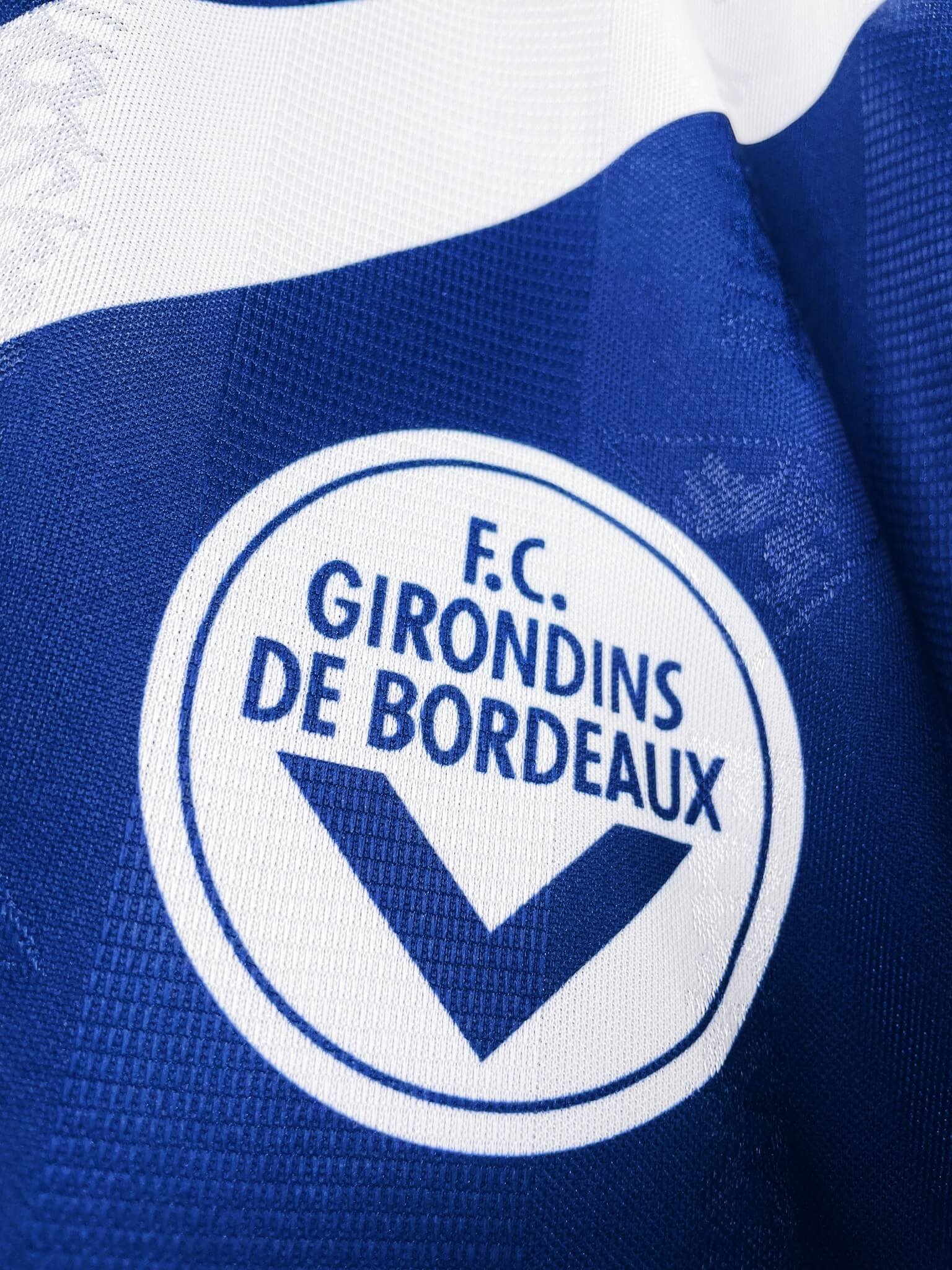 maillot vintage domicile Girondins de Bordeaux 1996/1997 floqué J.P.P. #27