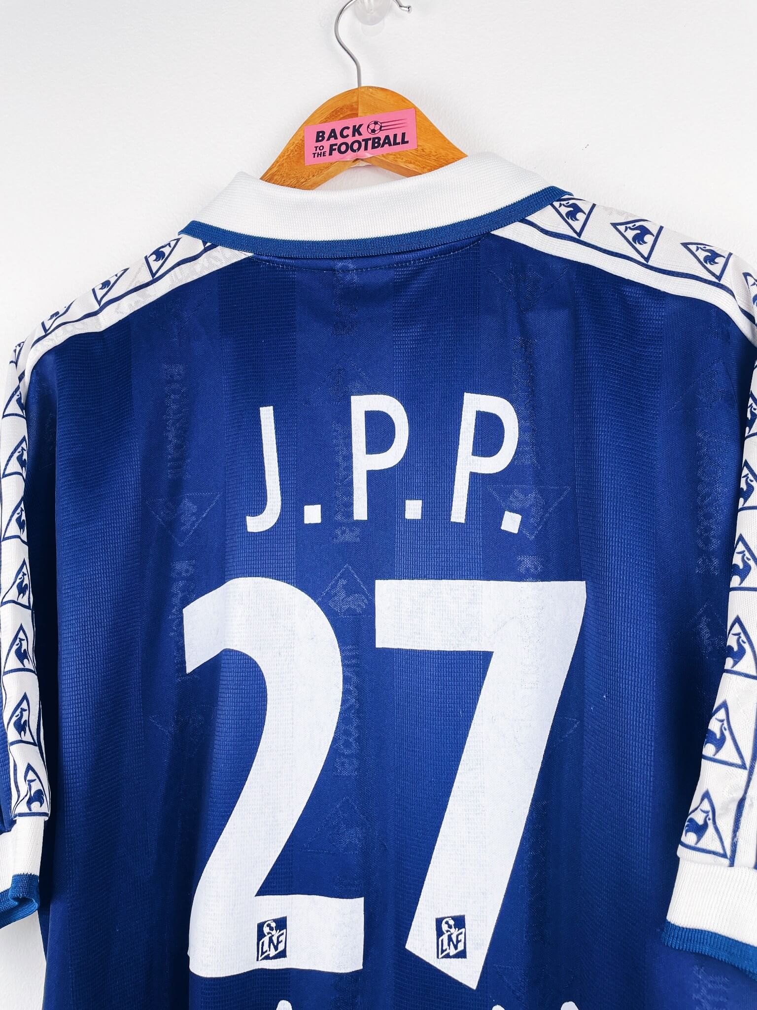 maillot vintage domicile Girondins de Bordeaux 1996/1997 floqué J.P.P. #27